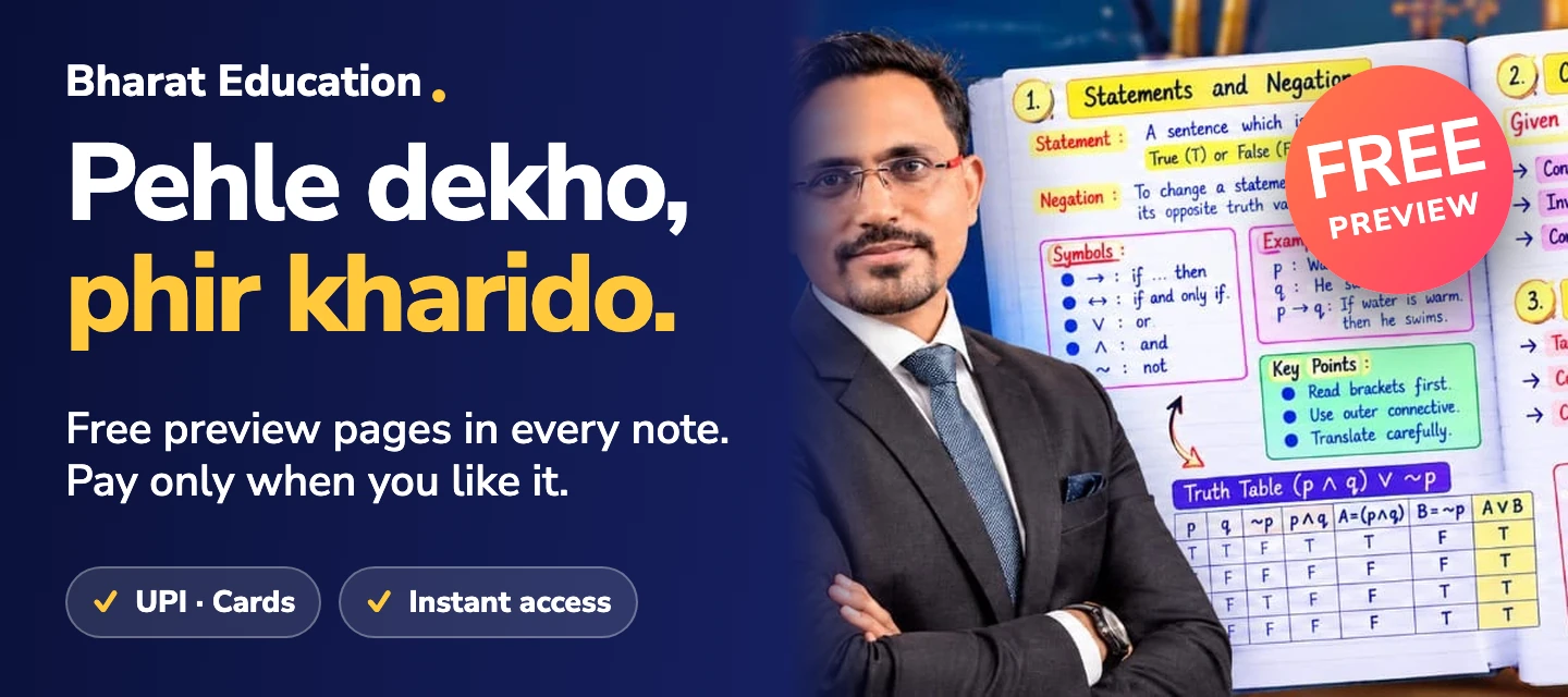 Pehle dekho, phir kharido. Every note has free preview pages. Pay only when you like it